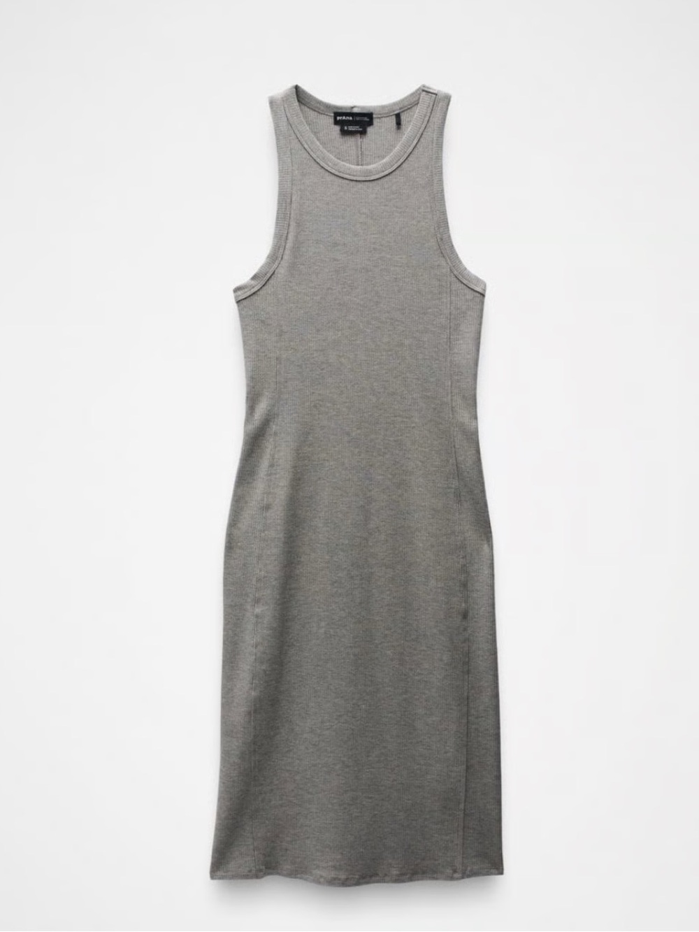 Prana Foundation Rib Dress Heather Gray NEW Sz M